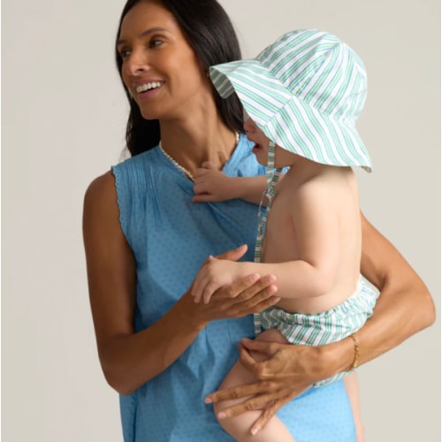 Baby Tamarin Stripe Sun Hat | Over The Moon