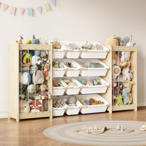 Isabelle & Max™ Toy Storage Organizer - Toy Organizers And Storage With Bookshelf, Toy Storage Shelf With 4 Shelves And 12 Storage Bins, Kids Bookshelf And Toy Storage For Kids Room, Playroom, Nursery & Reviews | Wayfair