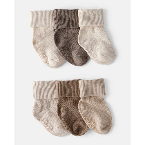 Baby 6-Pack Ankle Socks - Brown | Carter's