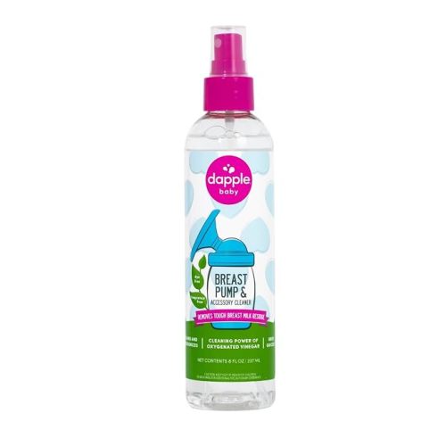 Dapple Breast Pump & Accessory Cleaner, Unscented, Hypoallergenic, Oxygenated Vinegar Formula, Removes Milk Residue, 8 fl oz, 1 Count