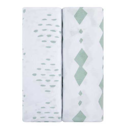 Ely's & Co. Baby Fitted Pack n Play - Mini Crib Sheet Set - 2 Pack - 38" x 24"