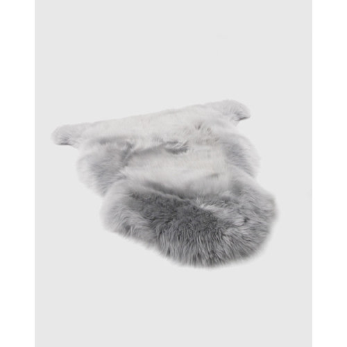Australian Single Sheepskin Rug in Grey