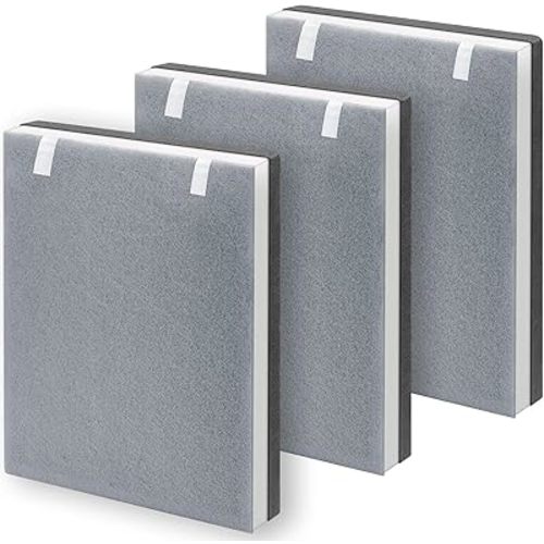 3 Pack Vital 100 Replacement Filter Compatible with LEVOIT Vital 100 Air Purifier, High-Efficiency Activated Carbon Filter Set, Part Number 100-RF