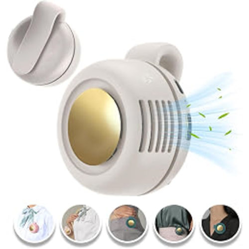 Amazon.com: Ahuccf Portable Clip-On Fan, Mini USB Rechargeable 360° Rotatable Fan, Personal Fan 3-Speed Silent Mini Bladeless Fans (White)