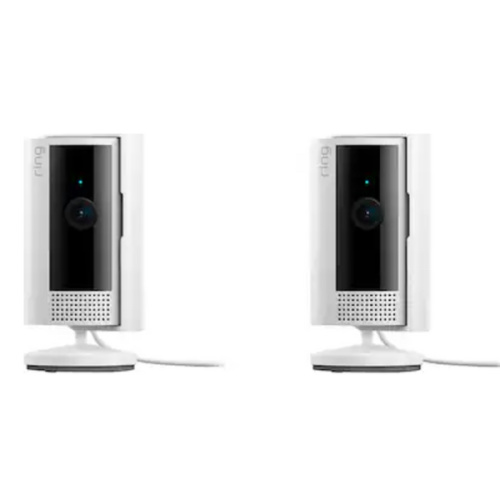 Ring - 2-Pack Indoor Plug-In 1080p Security Camera (2nd-Generation) with Privacy Cover - White