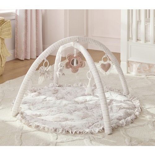 LoveShackFancy Floral Damask Neutral Activity Gym