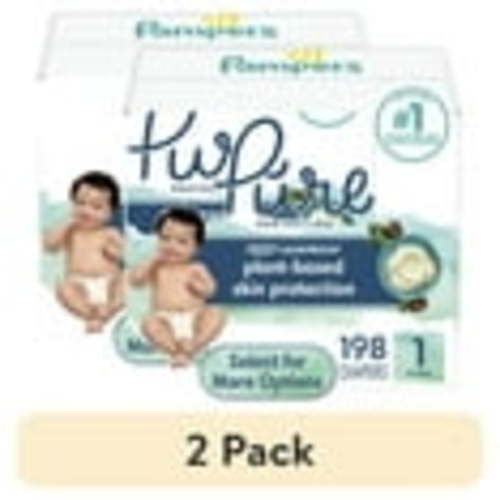 (2 pack) Pampers Pure Diapers Size 1, 198 Count (Select for More Options)