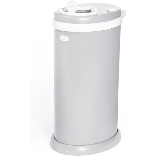 Ubbi Stainless Steel Diaper Pail, No Special Bags, Odor-Locking, Gray