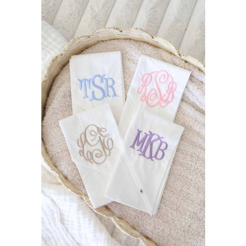 Personalized Newborn Bow Sash in Ivory | Caden Lane