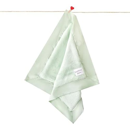 Ultra-Soft Lovey Plush Security Blanket - Baby Essentials, Newborn Essentials, Ultra-Soft Plush Baby Blanket with Satin Trim – 16" x 16" (Sage)