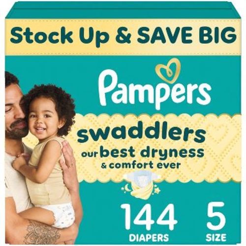 Pampers Swaddlers Sensitive Disposable Diapers - Size 5 - 144ct