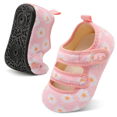 FEETCITY Toddler House Slippers - Boys & Girls Winter Kids Indoor Home Shoes - Warm Socks