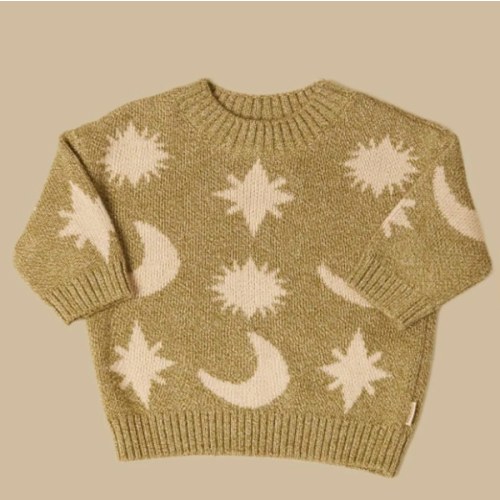 Cozmo Matcha Moon Star Sweater Baby