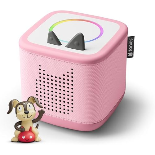 Toniebox 2 Audio Player Starter Set for Kids 1+ with Playtime Puppy - Cloud Pink