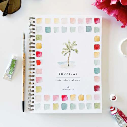 tropical watercolor workbook – emily lex studio