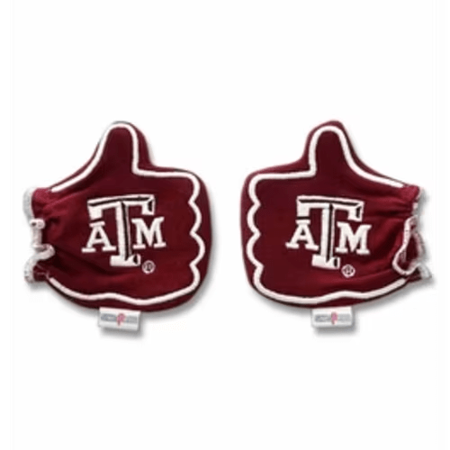 Texas A&M Gig 'Em Maroon Newborn Baby Mittens