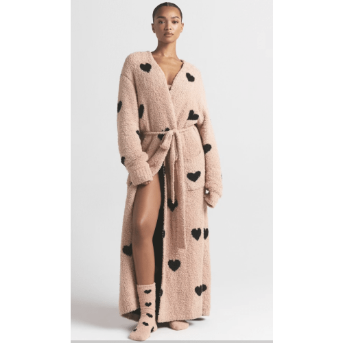 COZY KNIT ROBE | MICA SPACED HEARTS | SKIMS