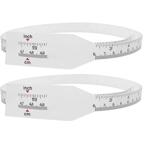 2pcs Baby Head Circumference Measuring Ruler PP Plastic Infant Head Circumference Tape 60cm 24 Inch Long