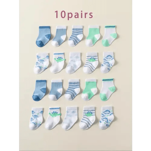 Baby's Colorblock Crew Socks, Soft Comfy Breathable Socks fo - TikTok Shop
