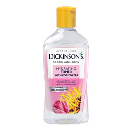 Dickinson's Hydrating Witch Hazel Toner with Rosewater, Alcohol Free, 16 fl oz