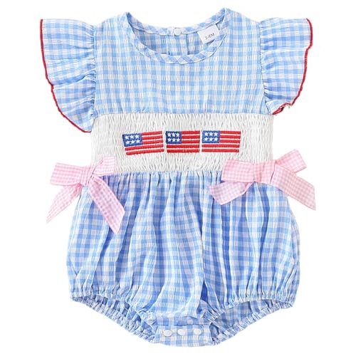 Yvowming Halloween Baby Girl Outfits Pumpkin Bubble Romper Newborn Thanksgiving Smocked Clothes Infant Checkered Bodysuit