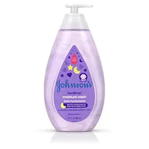 Johnson's Baby Bedtime Moisture Body Wash, Soothing NaturalCalm Aromas, Nighttime Bath Wash to Help Calm Baby Before Bed, Baby Wash, No added Parabens & Sulfates, Baby Essentials, 27.1 fl. oz
