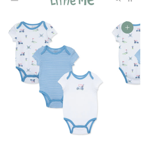 Golf Club 3-Pack Bodysuits
