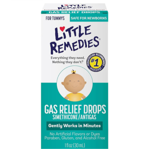 Little Remedies Newborn Gas Relief Drops, Relieves Discomfort From Gas, Baby Medicine with No Artificial Flavors or Dyes, Natural Berry Flavor, 1 Fl Oz