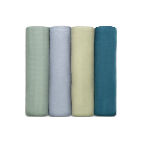 Muslin Swaddle Blankets, 4 Pack