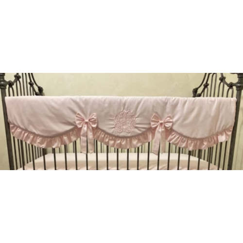 Custom Scalloped Crib Rail Cover - Choose Your Fabrics - Just Baby Designs