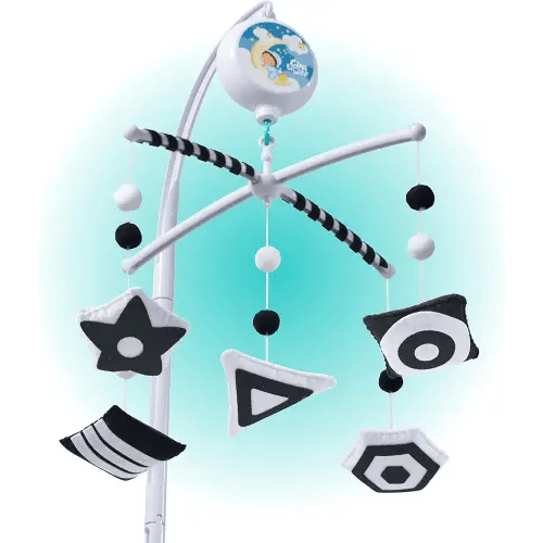 Montessori Mobile Baby for Crib (TINITIGIES) - Black and White Mobile Give Visual Stimulation to Engage Your Newborn - Baby Crib Mobile for Boys & Girls - Baby Mobile for Crib