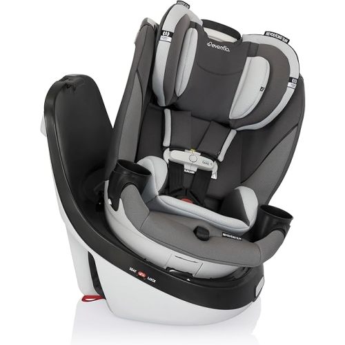 Evenflo Gold Revolve360 Slim 2-in-1 Rotational Car Seat with SensorSafe (Pearl Gray)