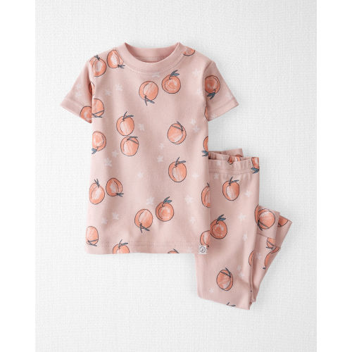 Baby Girl Organic Cotton Pajamas in Peach Print - Little Planet | Carter's