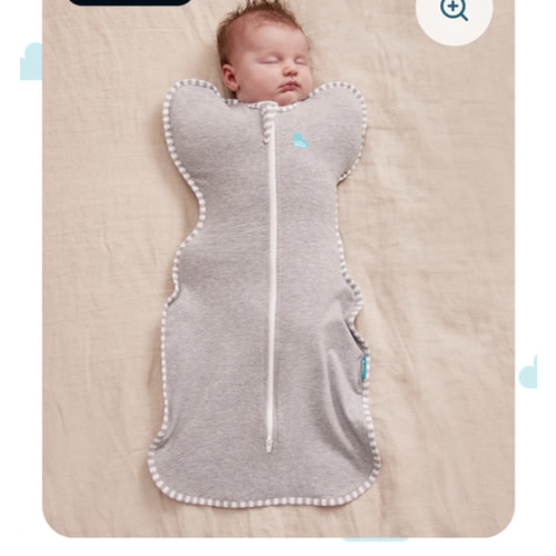 Swaddle Up™ 1.0 TOG Cotton Gray