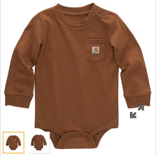 Kids' Long-Sleeve Pocket Bodysuit | T-Shirts Under $35 | Carhartt