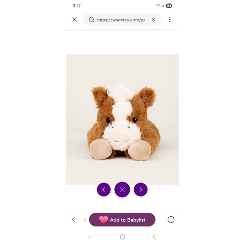 Laying Down Horse Warmies