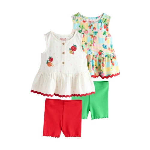 Kids' Cotton Tanks & Shorts Assorted 4-Pack
