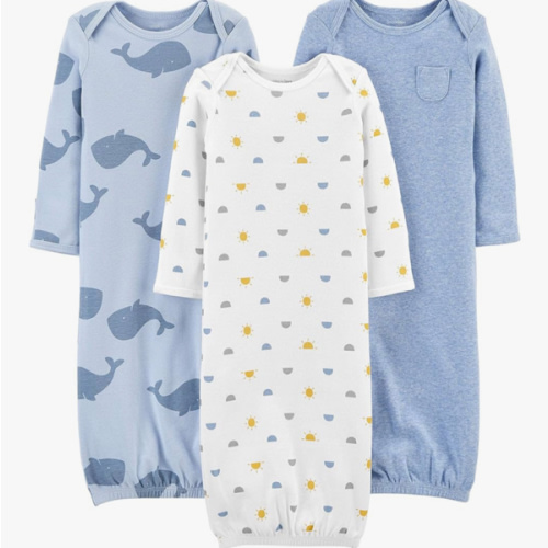 Simple Joys by Carter's Baby Boys' Cotton Sleeper Gown, Pack of 3