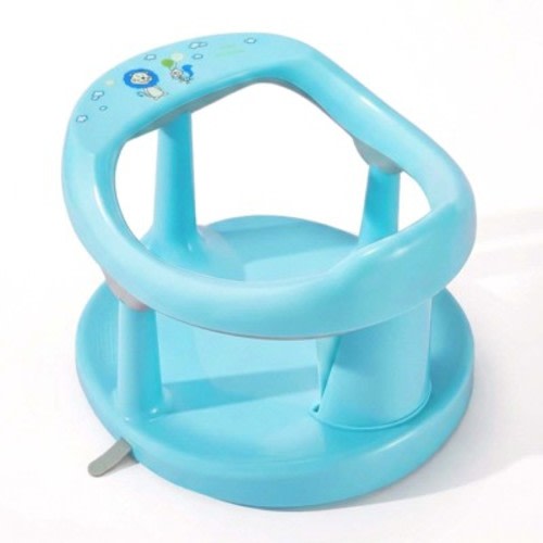 Angel Sar Baby Bath Seat, Baby Bath Chair for Newborn Shower Bathtub Seat Cushion, Wrap Around Shower Chair for 6 Months and Up Cyan