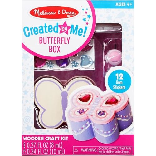 Melissa & Doug Created by Me! Butterfly Box Wooden Craft Kit
