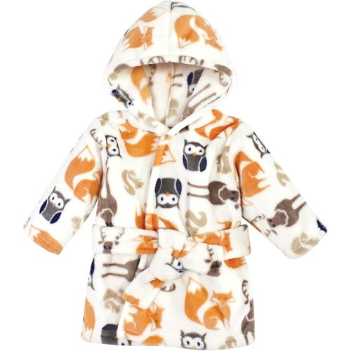Hudson Baby Unisex Baby Plush Animal Face Bathrobe