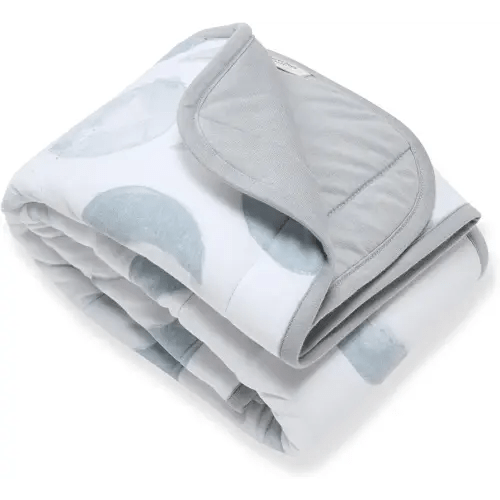 Burt's Bees Baby Reversible Blanket, Nursery, Stroller & Tummy-Time Organic Jersey Cotton Quilted Infant & Toddler Bedding