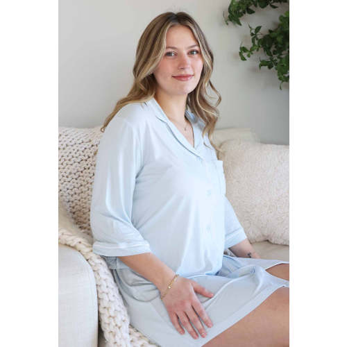 Labor & Delivery Nightgown | Baby Blue