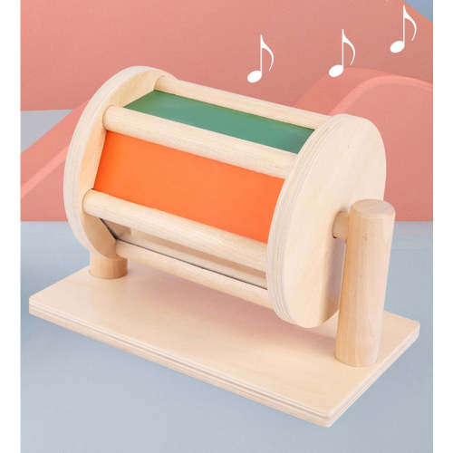 Montessori Spinning Drum With Mirror Panel