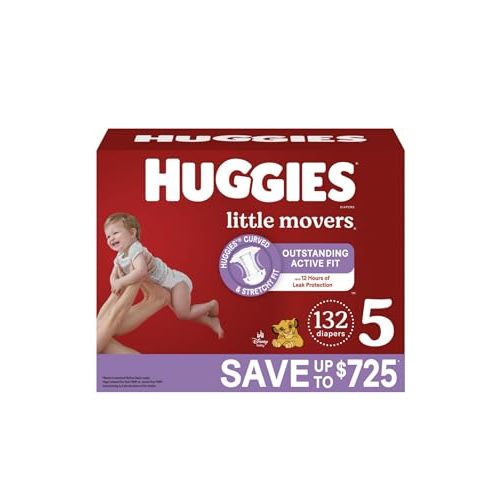 Huggies Little Movers Perfect Fitting Diapers Size 5