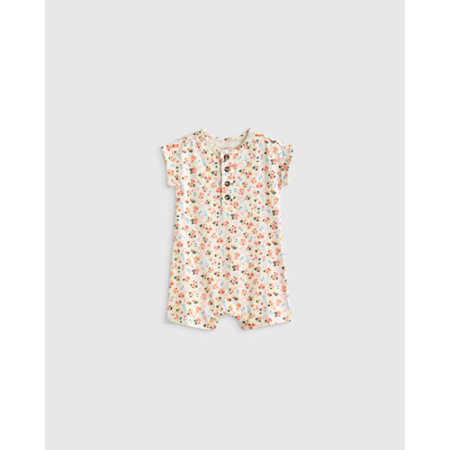 100% Organic Cotton Romper in Multi Floral