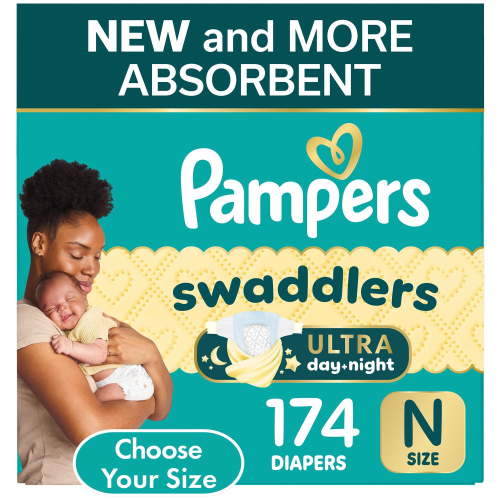 Pampers Swaddlers Ultra Diapers, Sizes Newborn-8