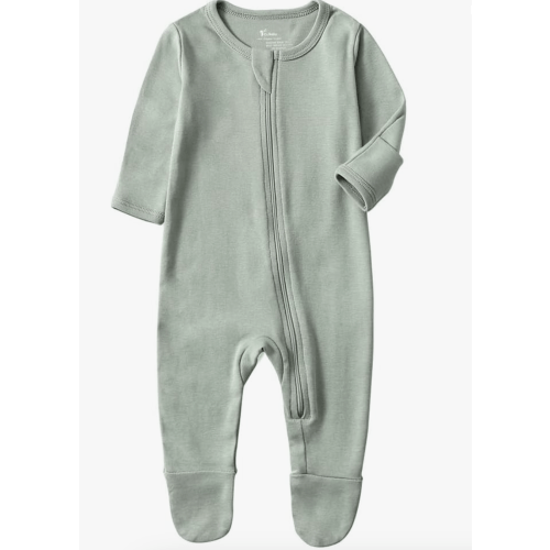 Organic Cotton Zip-Front Sleeper Pajamas