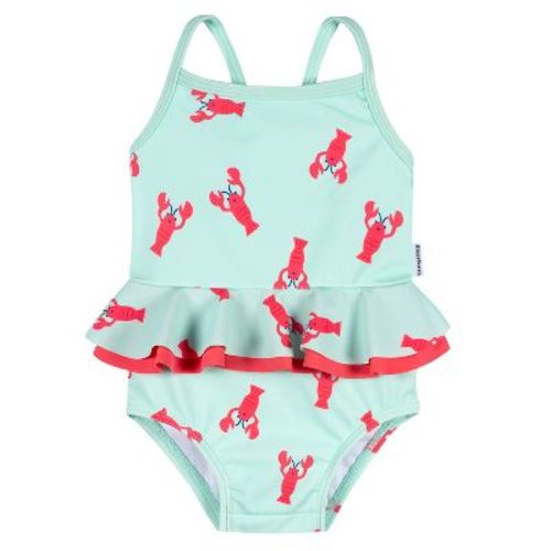 Gerber Baby Girls' Swimsuit, Lobsters, 6-9 Months