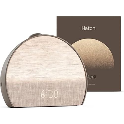 Hatch Restore 3 Sunrise Alarm Clock, Sound Machine, Smart Light (Cocoa) - White Noise, Screen-Free Sleep Routine